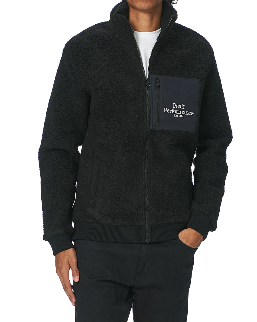 Herre | Trøjer | Peak Performance | Original Pile Zip Jacket Black
