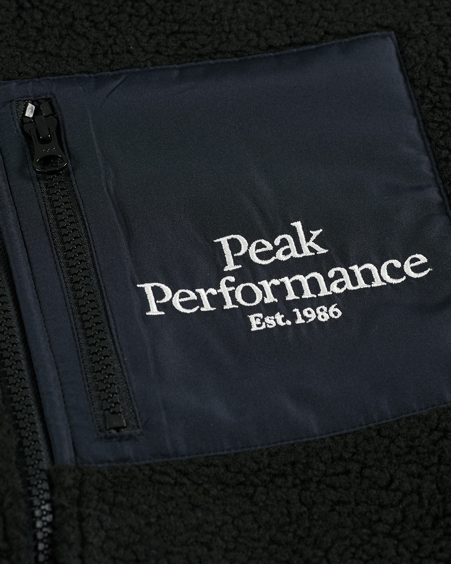 Herre | Trøjer | Peak Performance | Original Pile Zip Jacket Black