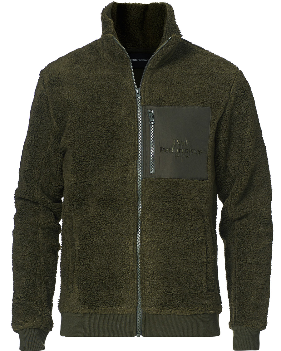 Herre | Trøjer | Peak Performance | Original Pile Zip Jacket Olive Extreme