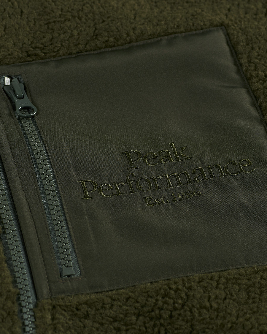 Herre | Trøjer | Peak Performance | Original Pile Zip Jacket Olive Extreme