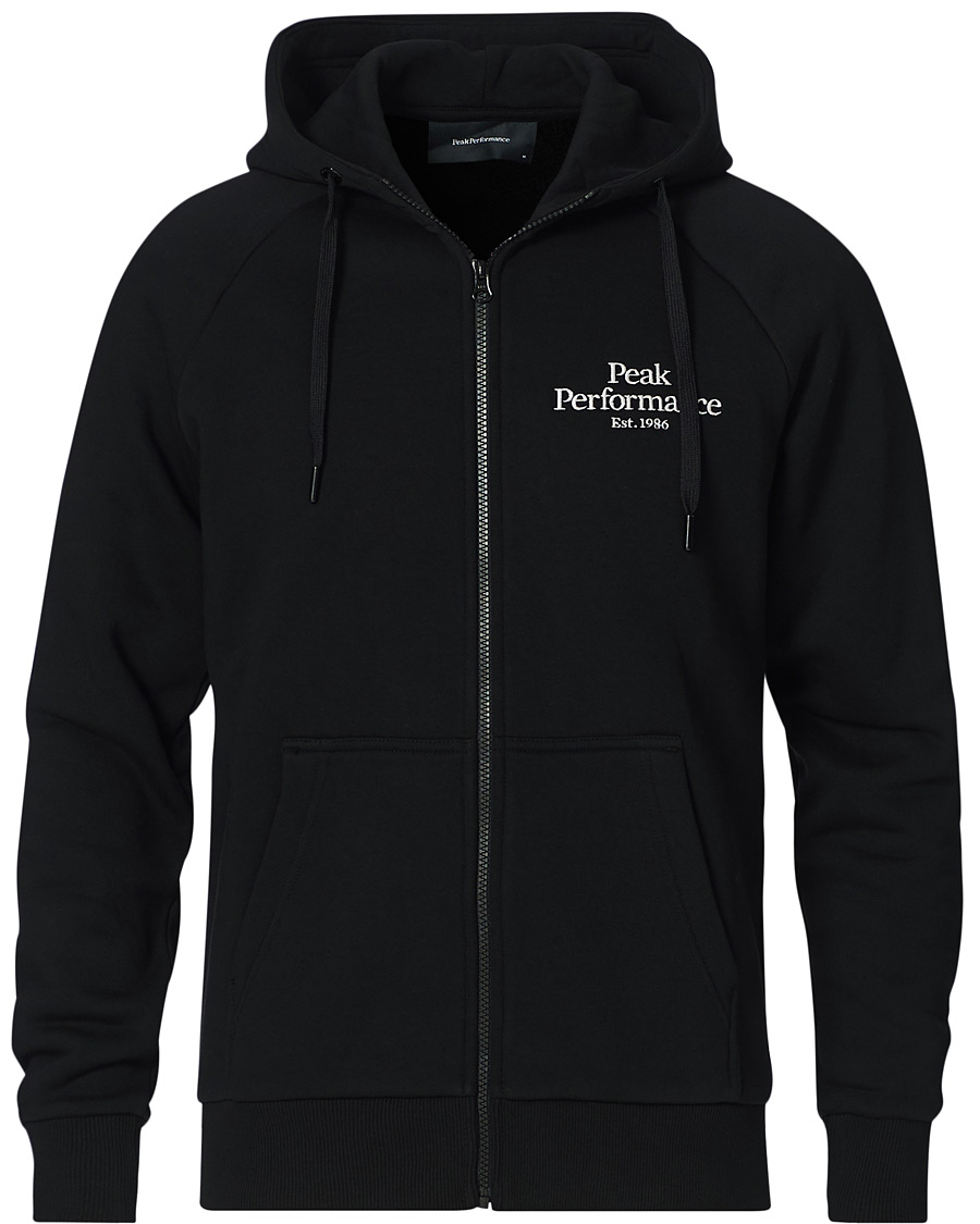 Herre | Trøjer | Peak Performance | Original Logo Full Zip Black