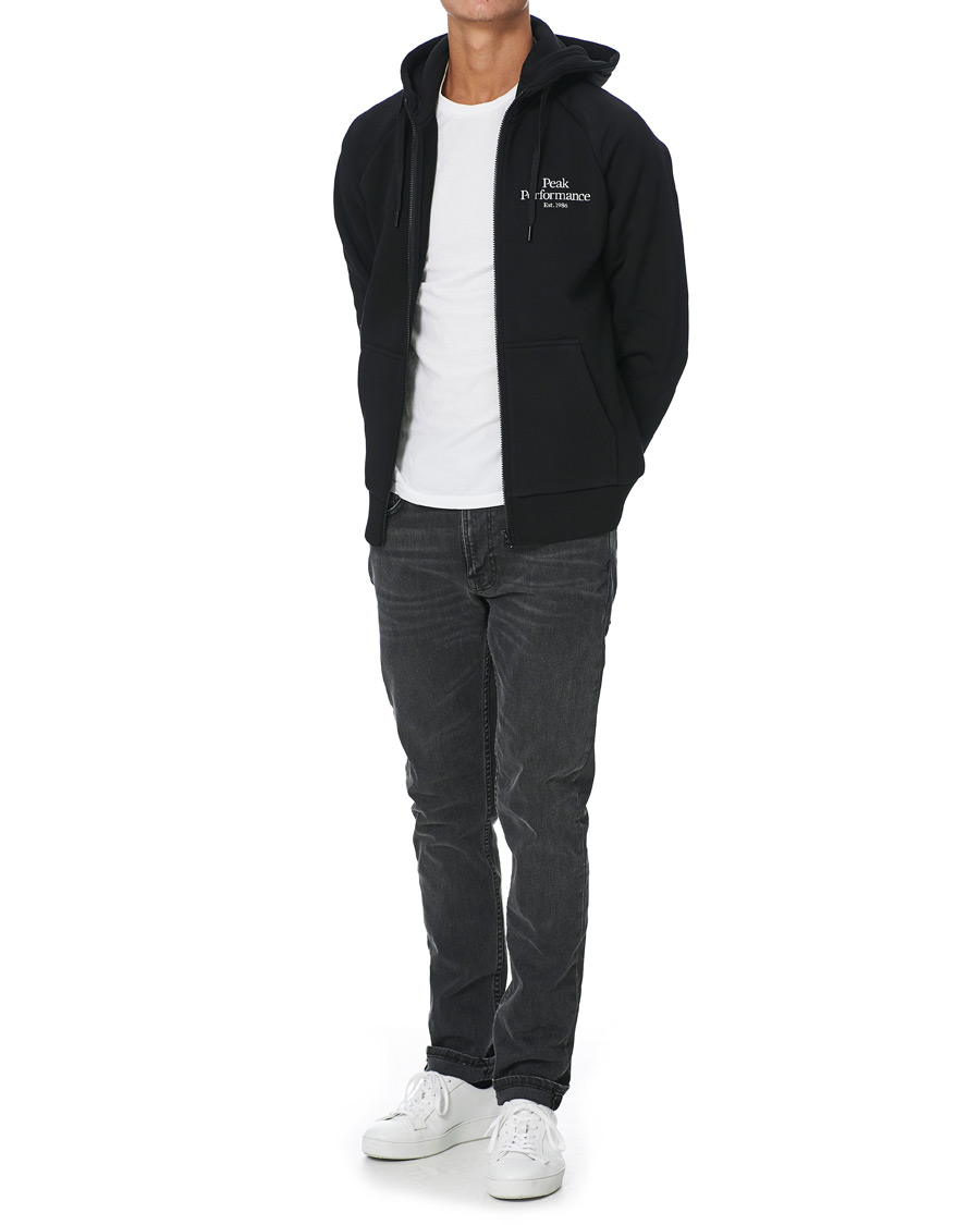 Herre | Trøjer | Peak Performance | Original Logo Full Zip Black