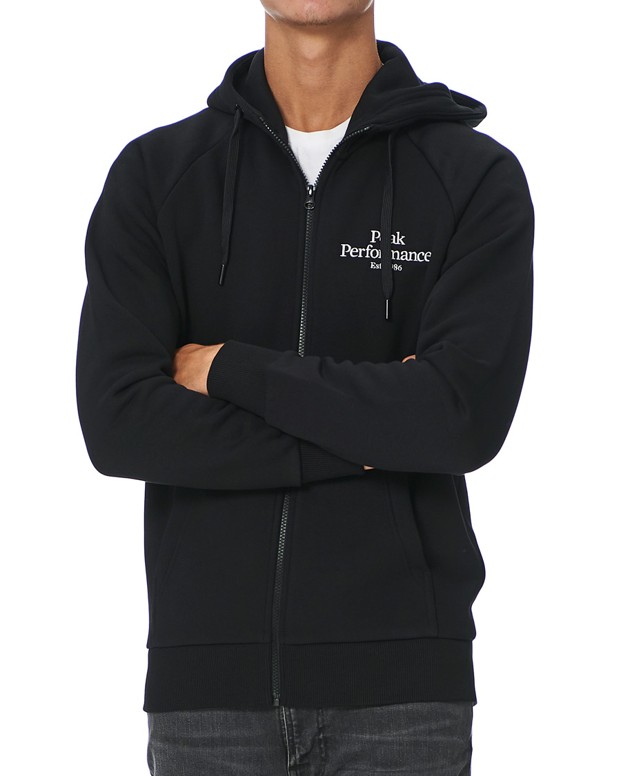 Herre | Trøjer | Peak Performance | Original Logo Full Zip Black