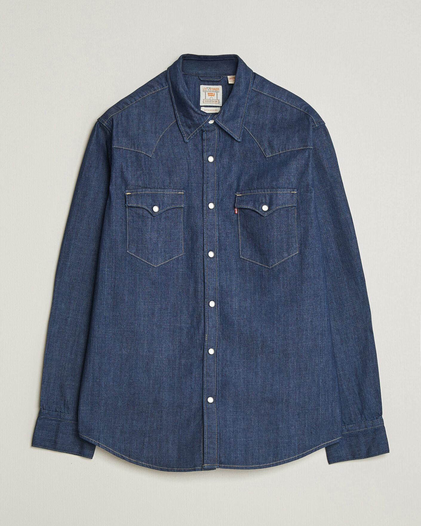 Herre | Skjorter | Levi's | Barstow Western Standard Shirt Rinse Marbled