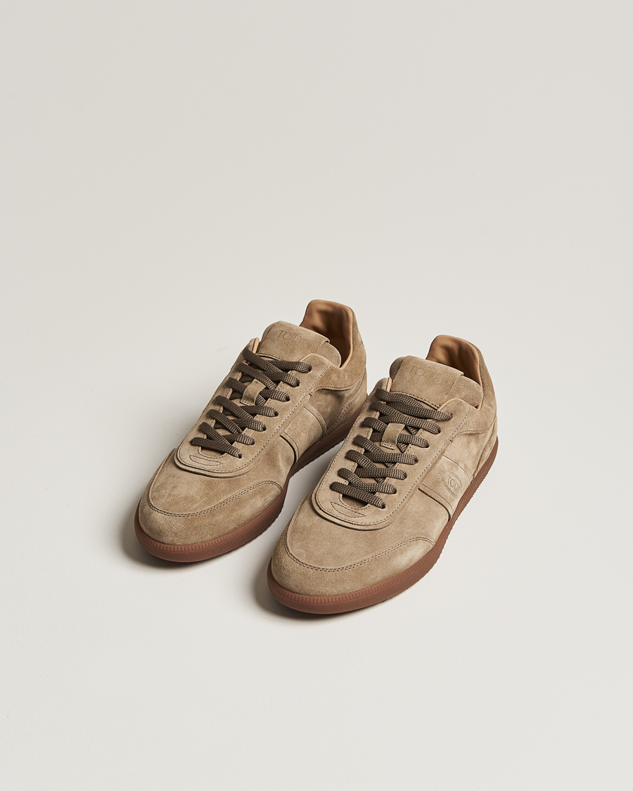 Herre | Tod's Cassetta Leggera Sneaker Beige Suede | Tod's | Cassetta Leggera Sneaker Beige Suede