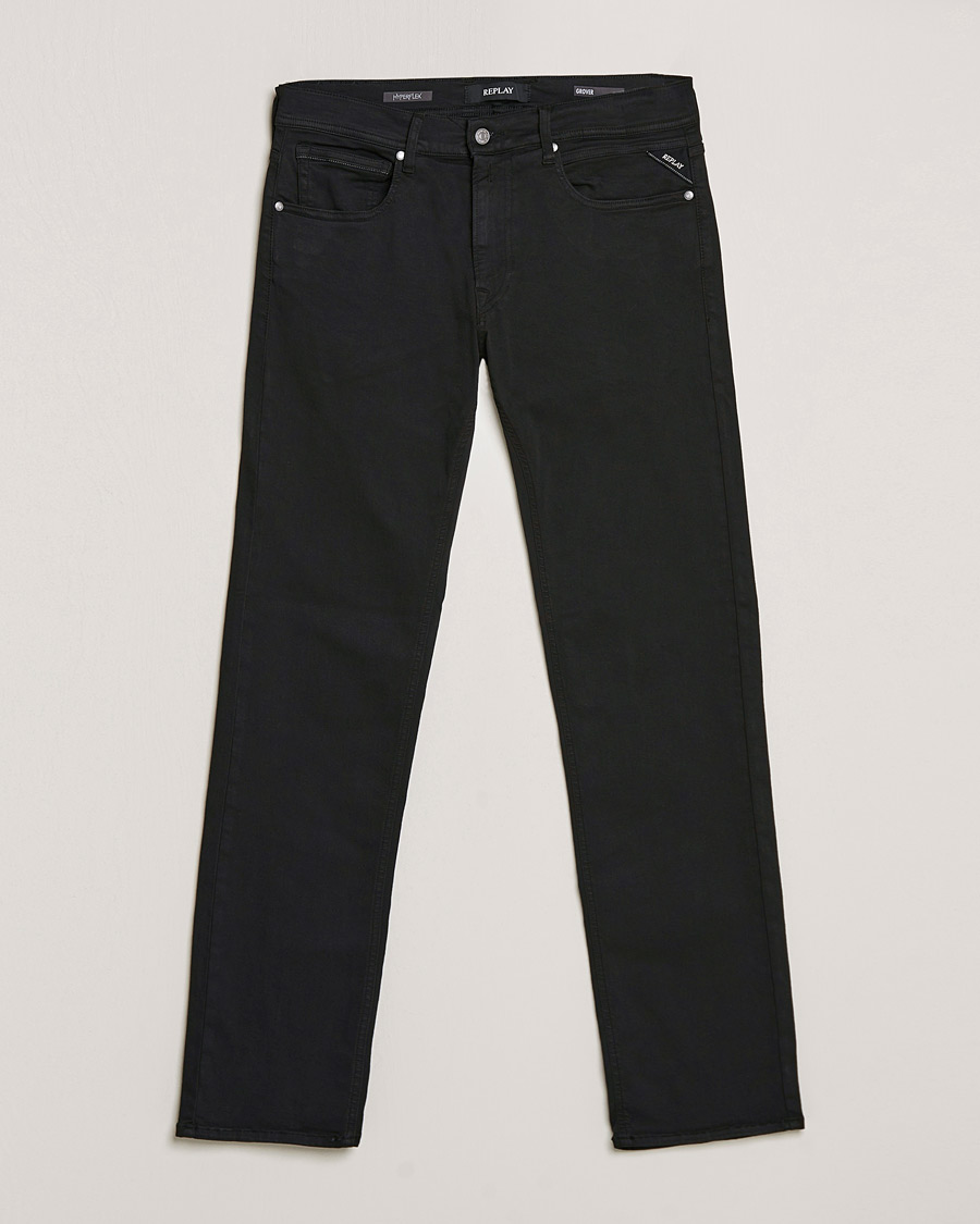 Herre | Jeans | Replay | Grover Hyperflex Jeans Black