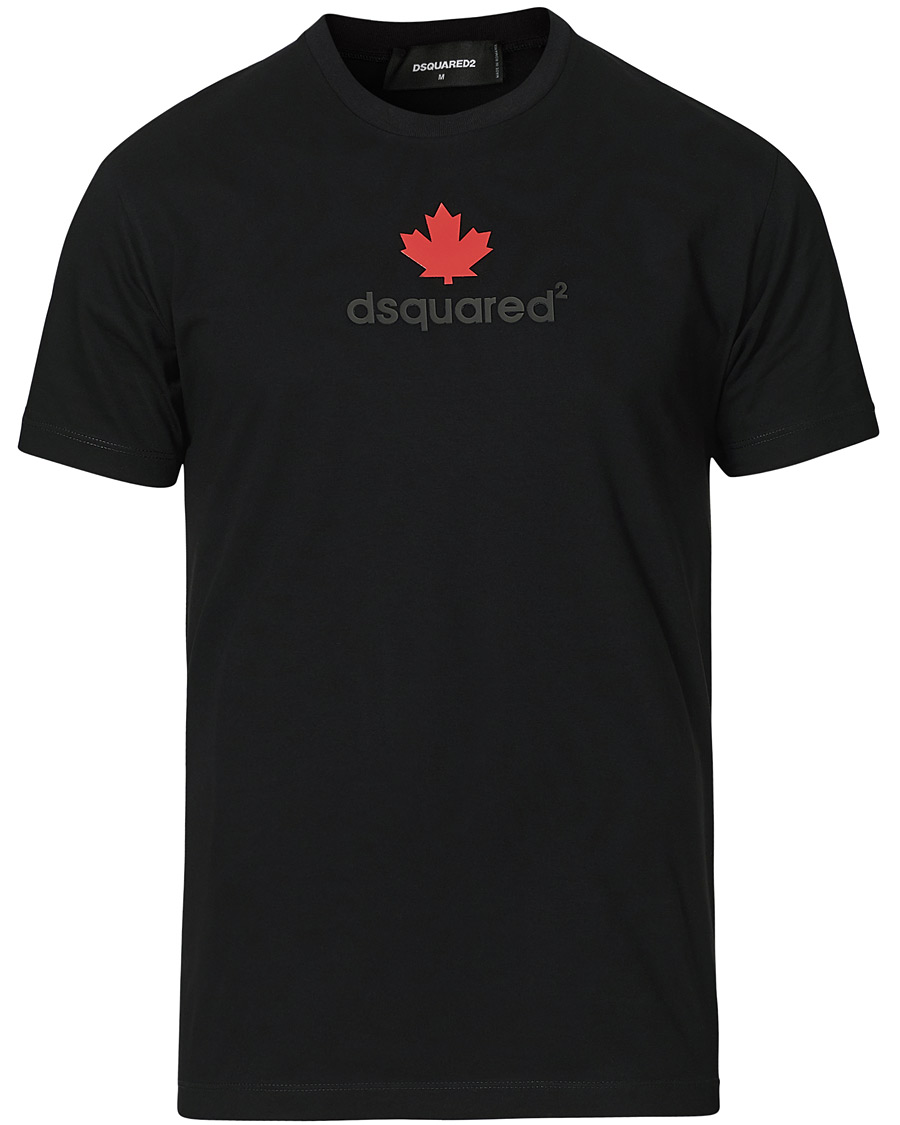 Herre | T-Shirts | Dsquared2 | Mini D2 Leaf Tee Black