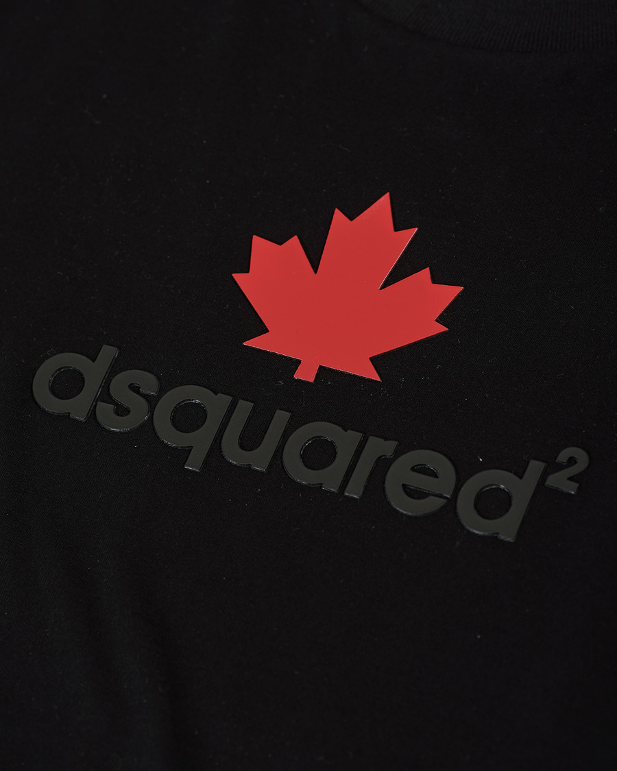 Herre | T-Shirts | Dsquared2 | Mini D2 Leaf Tee Black
