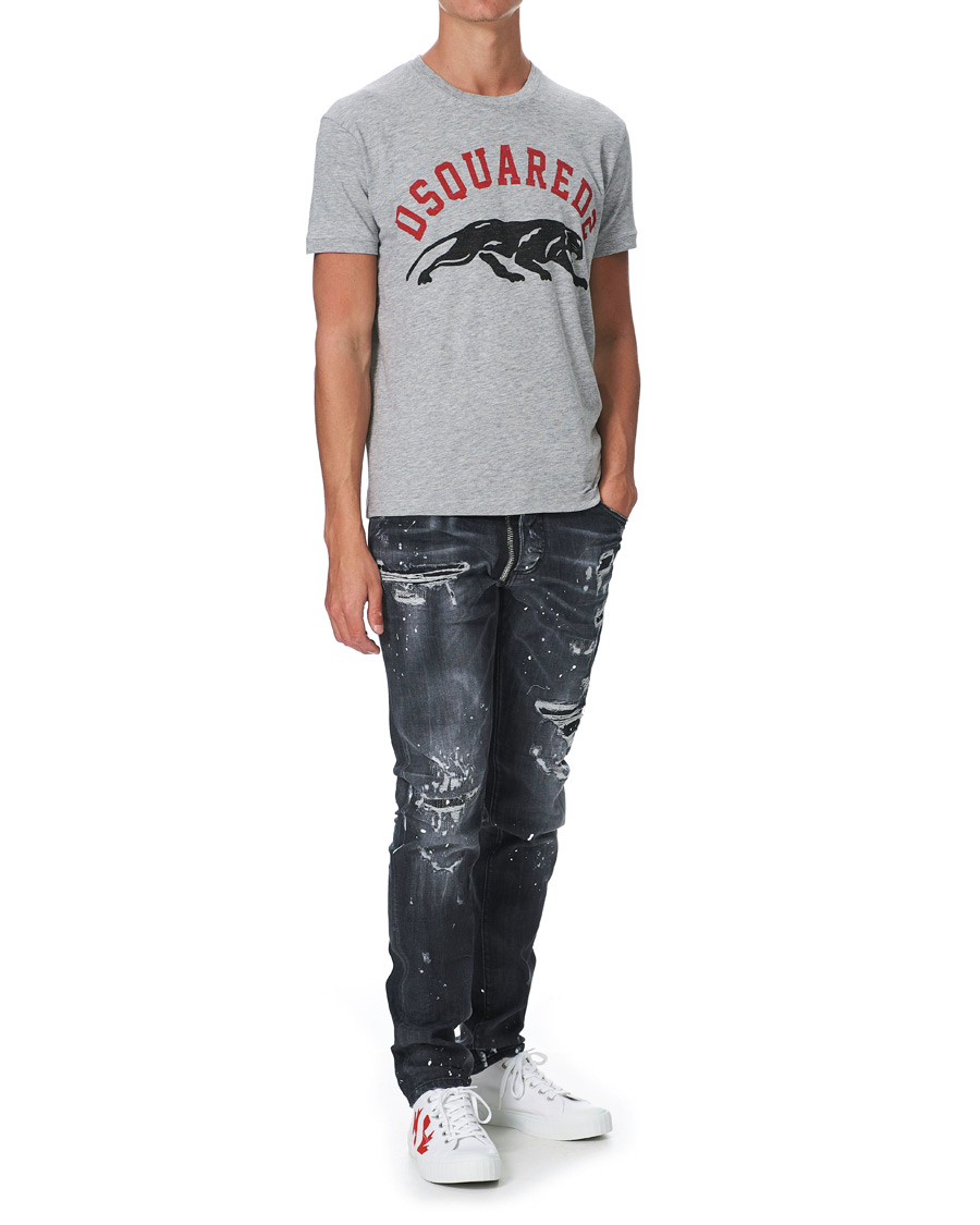 Herre | T-Shirts | Dsquared2 | Tiger Tee Grey Heather