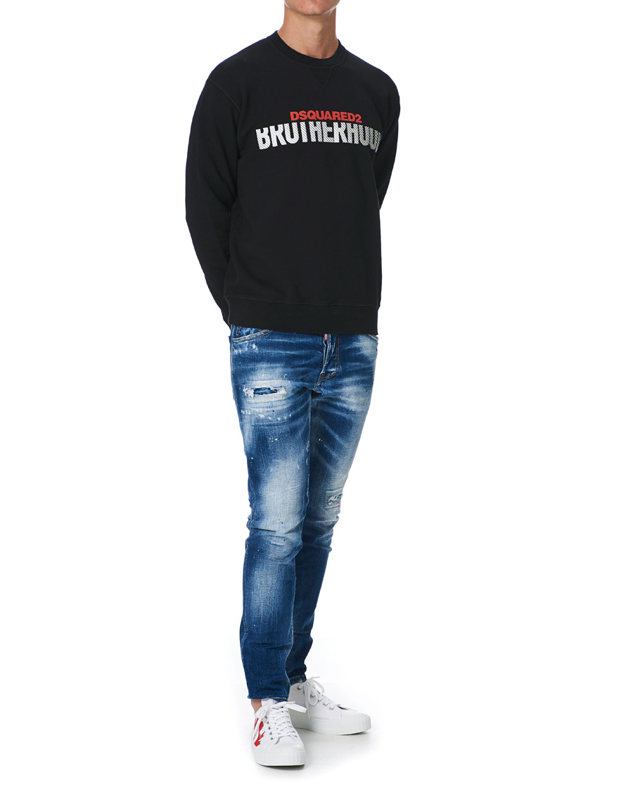 Herre | Trøjer | Dsquared2 | Brotherhood Sweatshirt Black