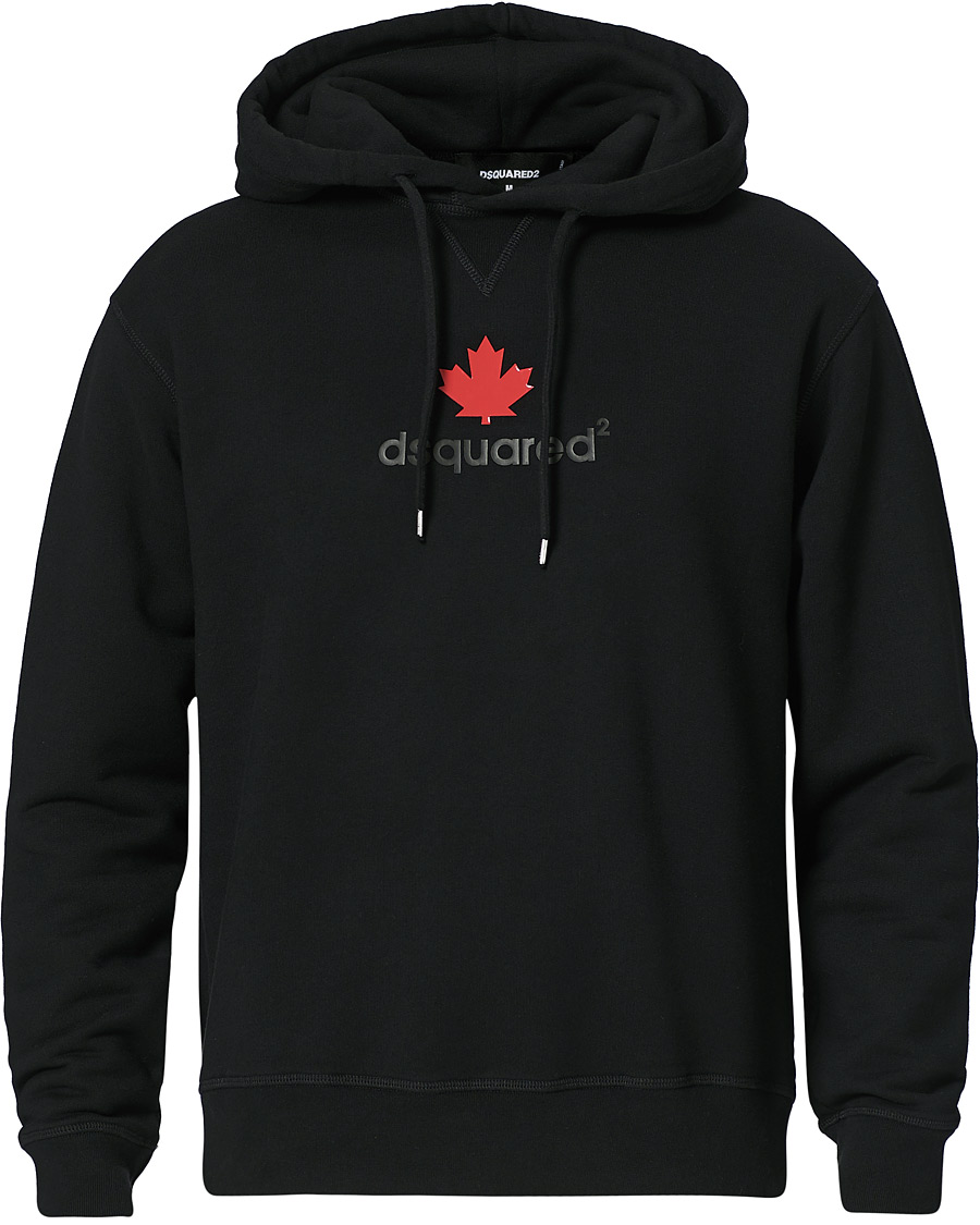 Herre | Trøjer | Dsquared2 | Mini D2 Leaf Hoodie Black