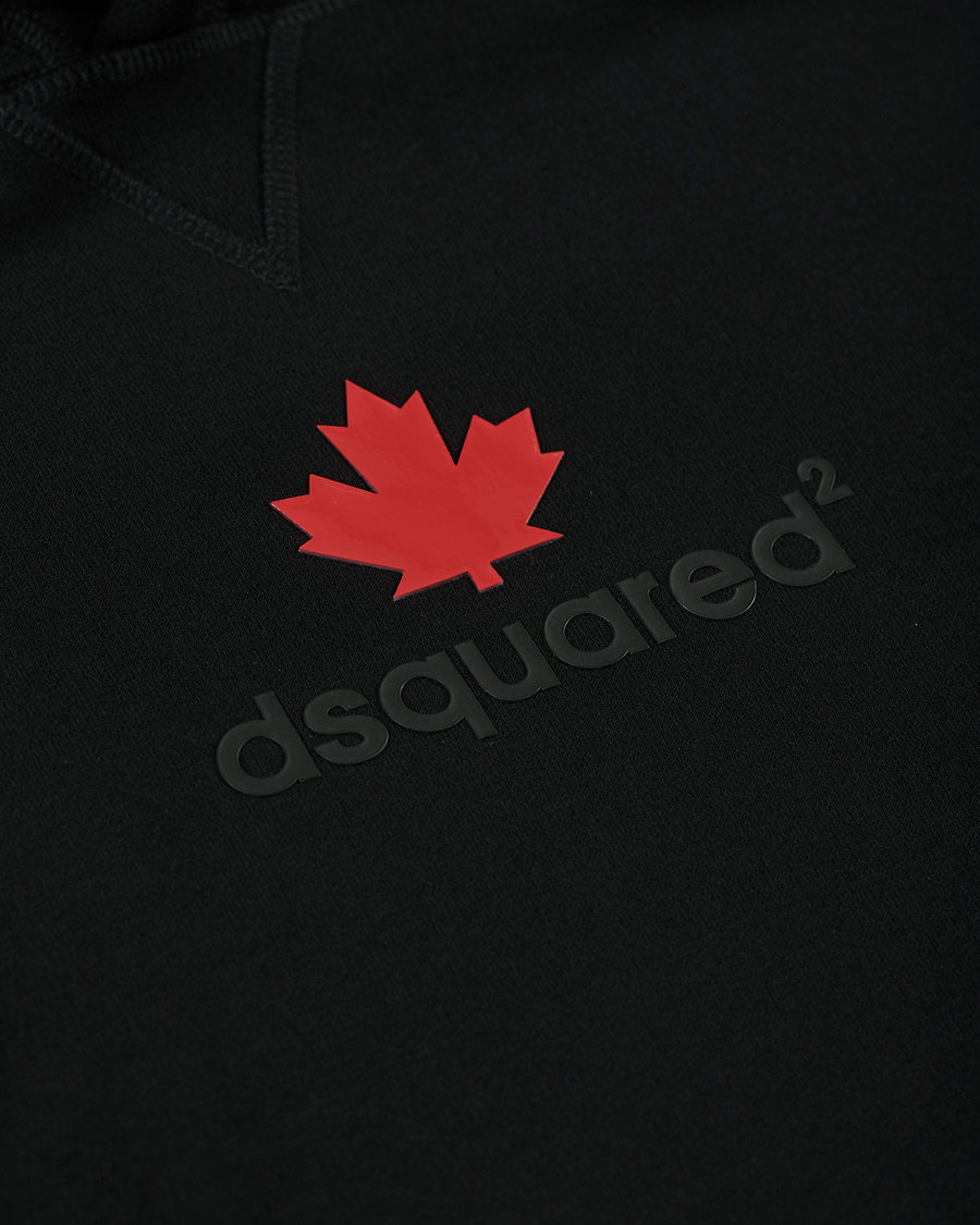 Herre | Trøjer | Dsquared2 | Mini D2 Leaf Hoodie Black