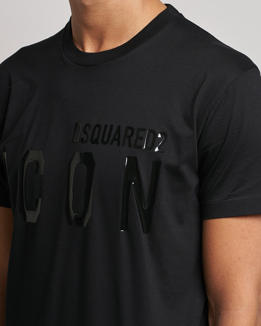 Herre | T-Shirts | Dsquared2 | Icon Tonal Logo Tee Black