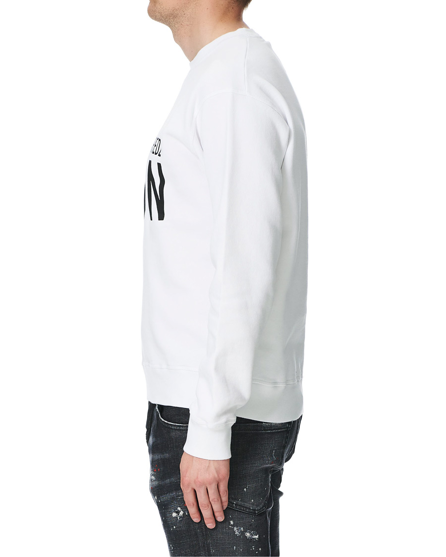 Herre | Trøjer | Dsquared2 | Icon Logo Sweatshirt White