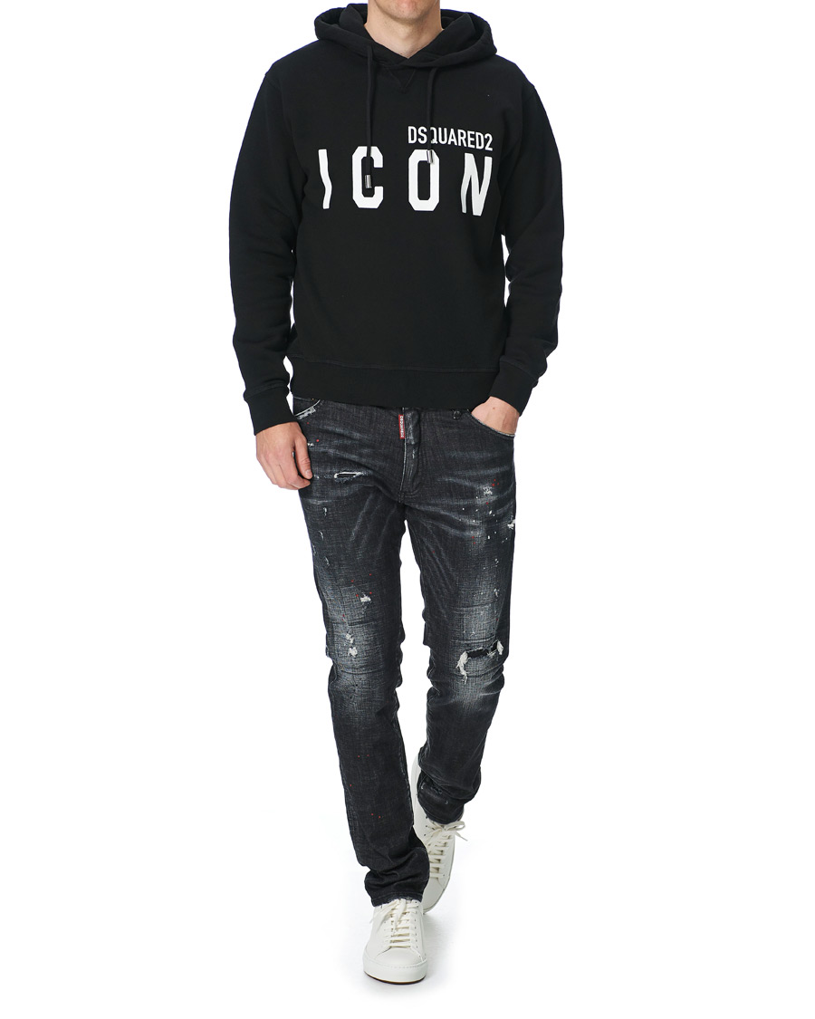 Herre | Trøjer | Dsquared2 | Icon Logo Hoodie Black