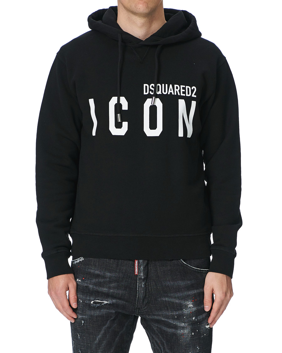 Herre | Trøjer | Dsquared2 | Icon Logo Hoodie Black