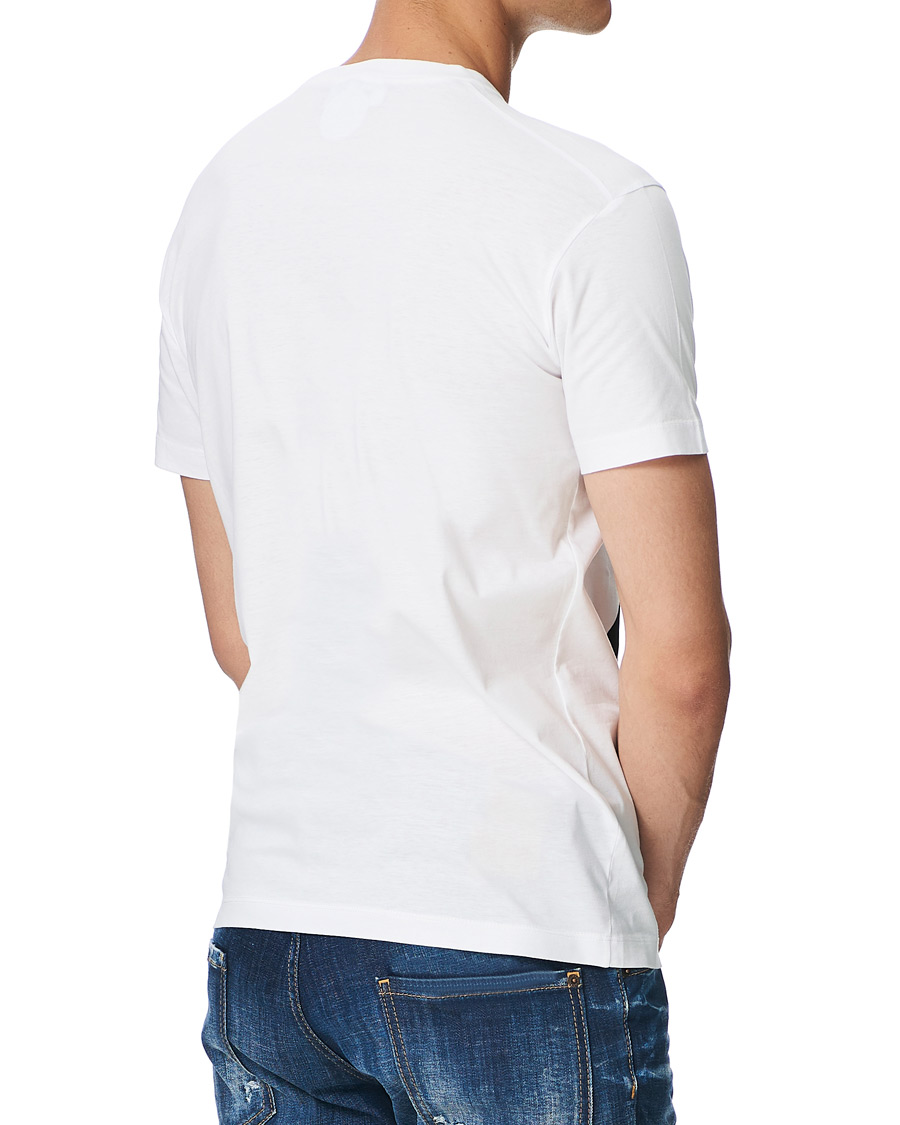 Herre | T-Shirts | Dsquared2 | Cool Fit Icon Vert Tee White