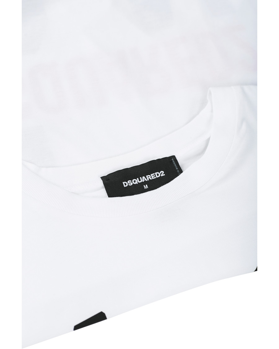 Herre | T-Shirts | Dsquared2 | Cool Fit Icon Vert Tee White