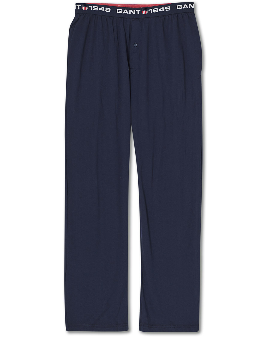 Herre | Bukser | GANT | Retro Shield Jersey Pants Evening Blue