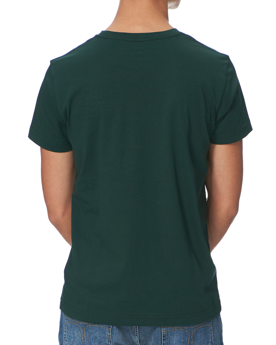 Herre | T-Shirts | GANT | Archive Shield Logo Crew Neck Tee Tartan Green