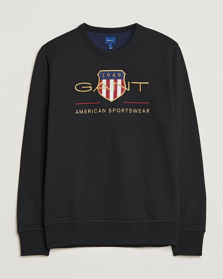 Herre | Trøjer | GANT | Archive Shield Crew Neck Sweatershirt Black