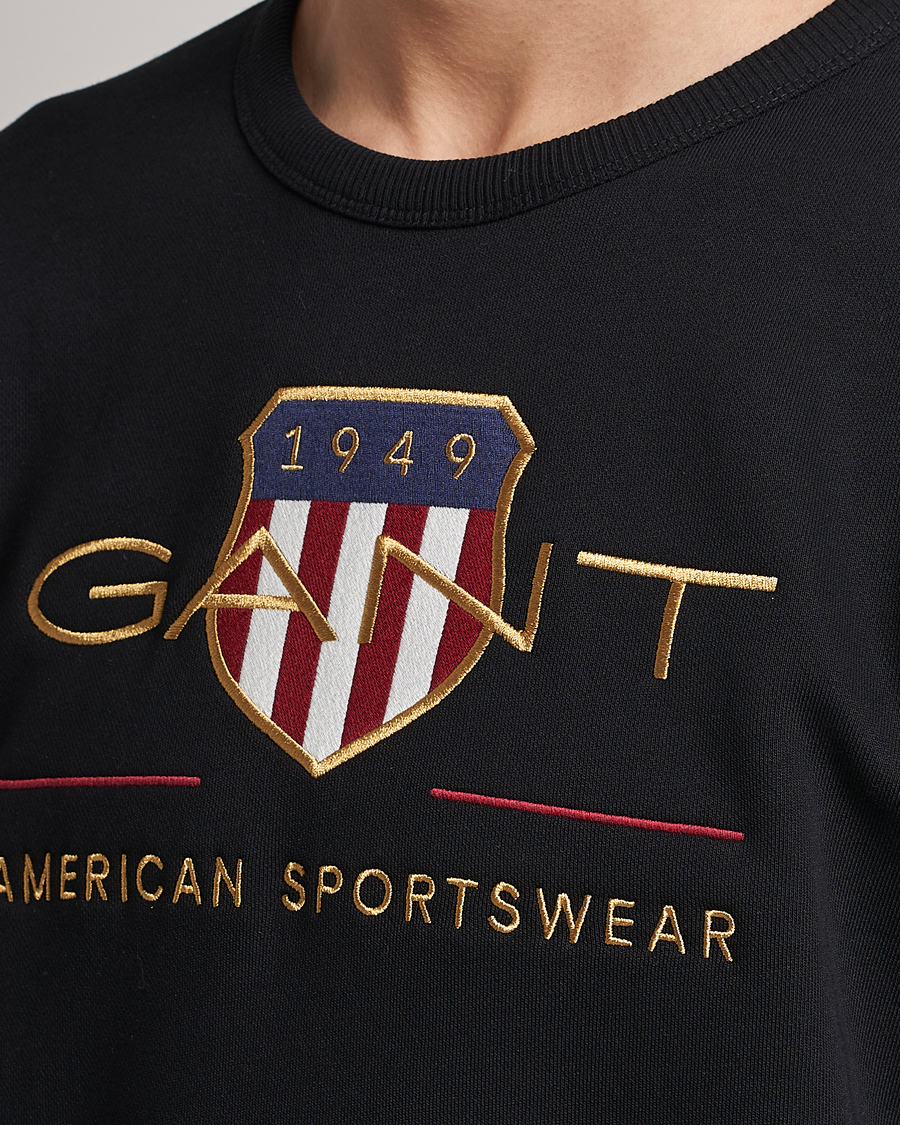 Herre | Trøjer | GANT | Archive Shield Crew Neck Sweatershirt Black