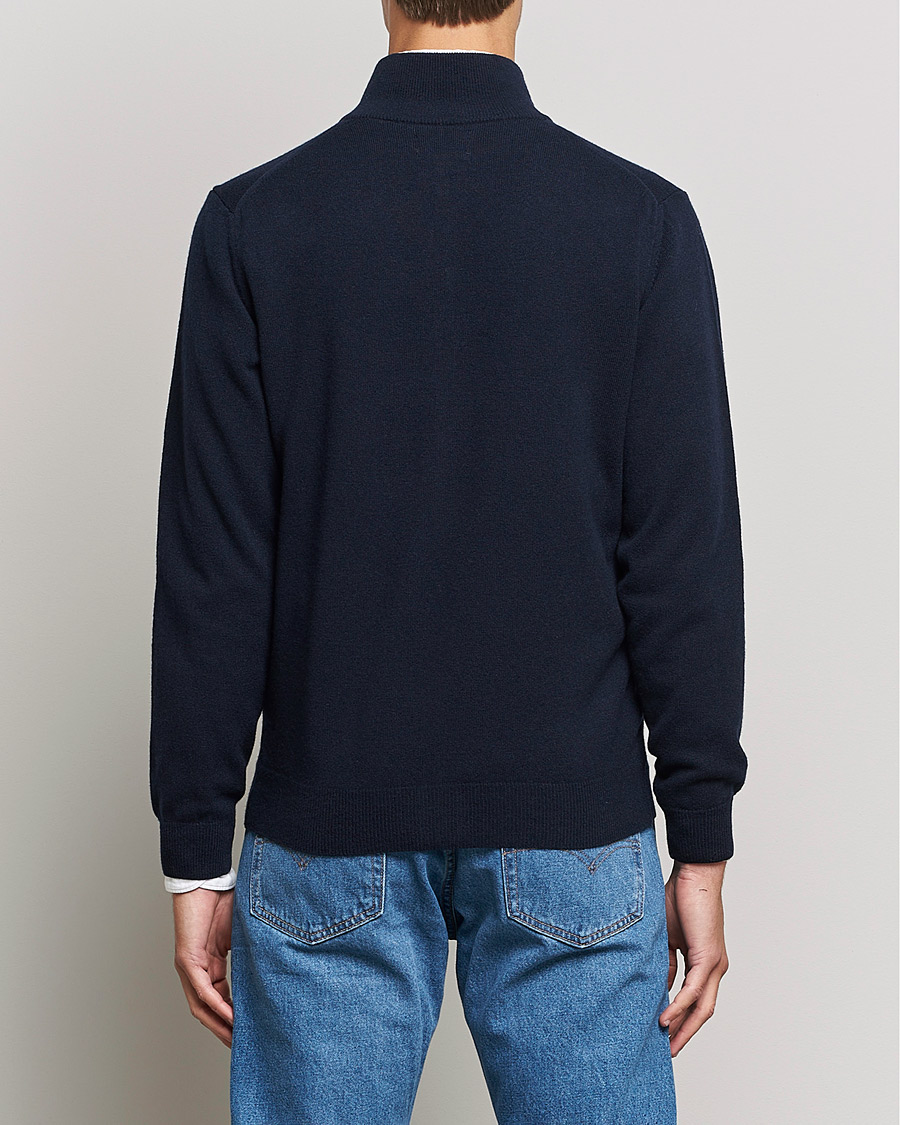 Herre | Trøjer | GANT | Lambswool Full Zip Marine
