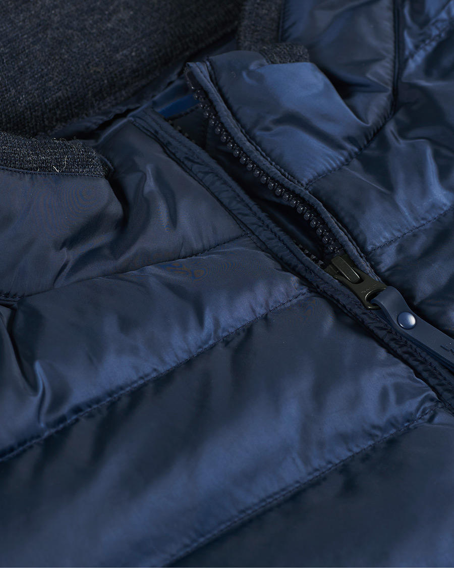 Herre | Jakker | GANT | Hybrid Down Jacket Evening Blue
