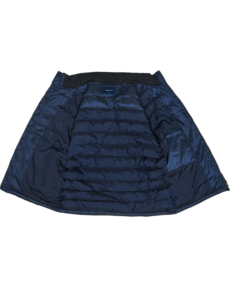 Herre | Jakker | GANT | Hybrid Down Jacket Evening Blue