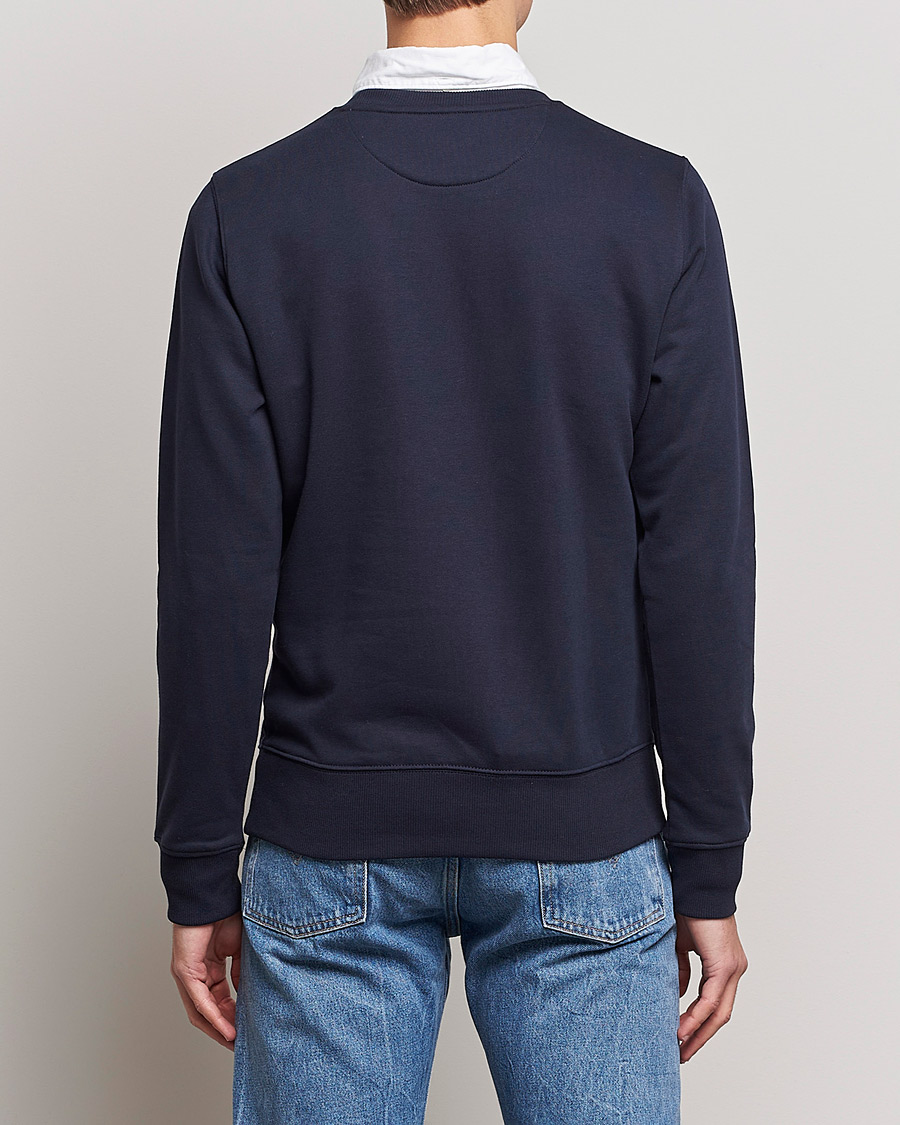 Herre | Trøjer | GANT | Original Shield Logo Crew Neck Sweatshirt Evening Blue