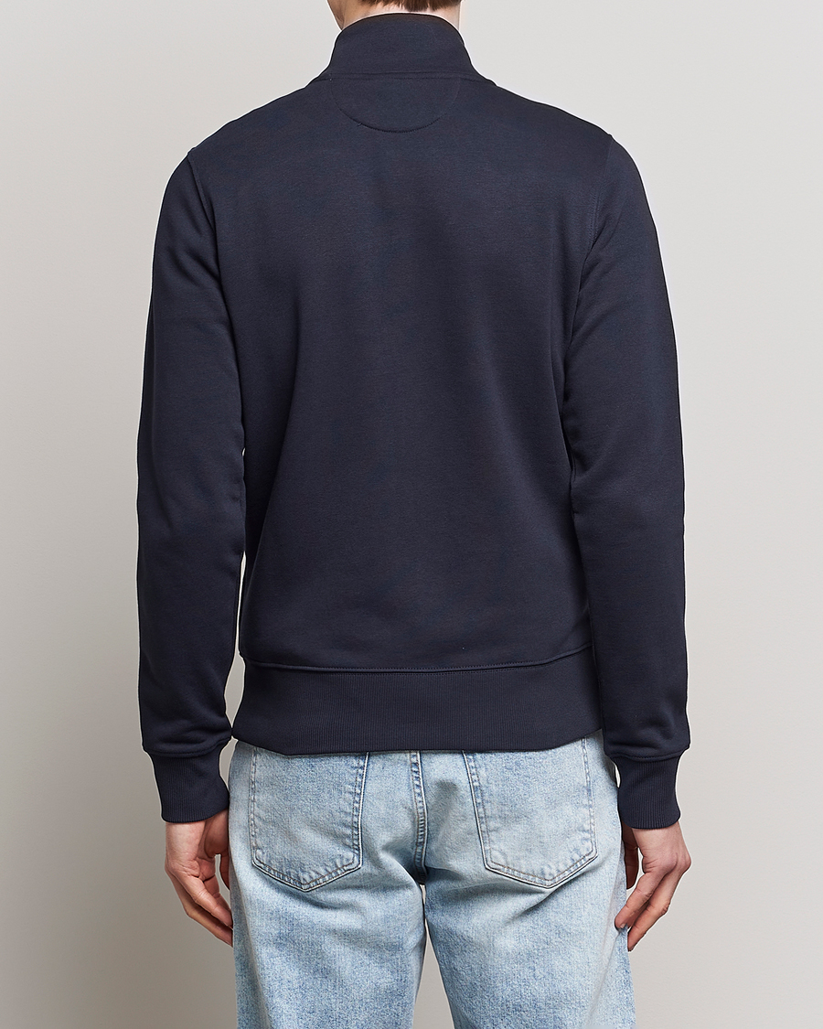 Herre | Trøjer | GANT | Original Shield Logo Full-Zip Sweater Evening Blue
