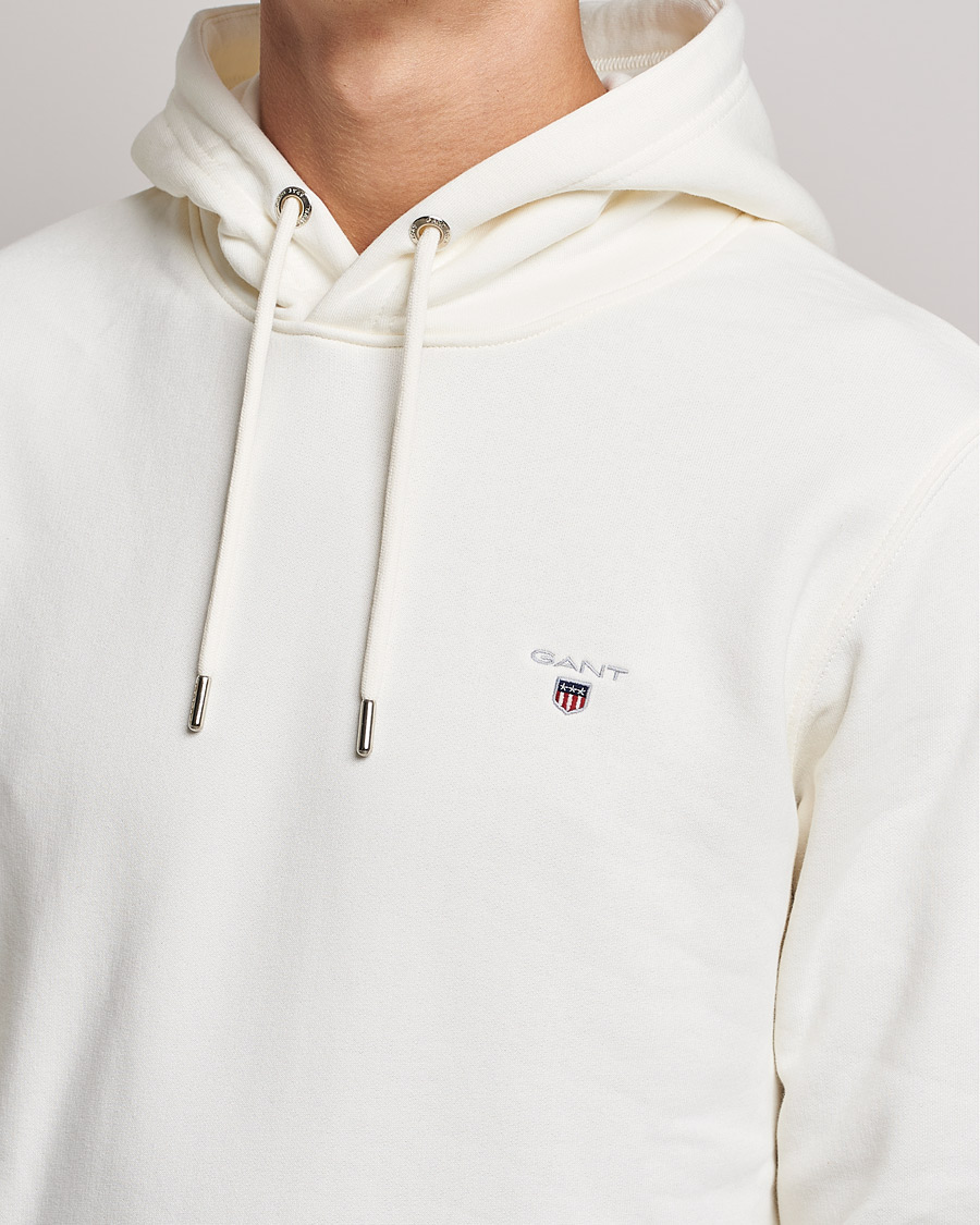 Herre | Trøjer | GANT | Original Shield Logo Hoodie Eggshell