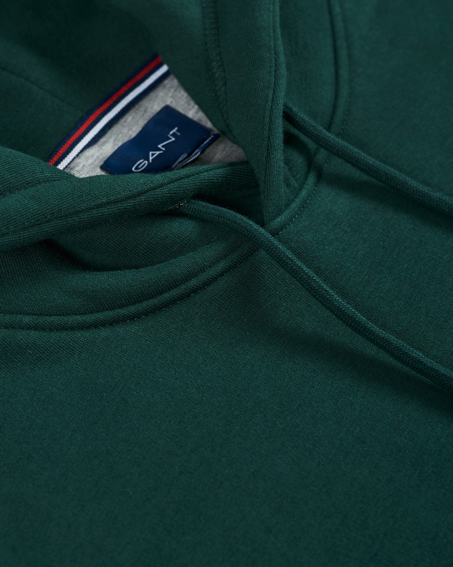 Herre | Trøjer | GANT | Original Hoodie Tartan Green