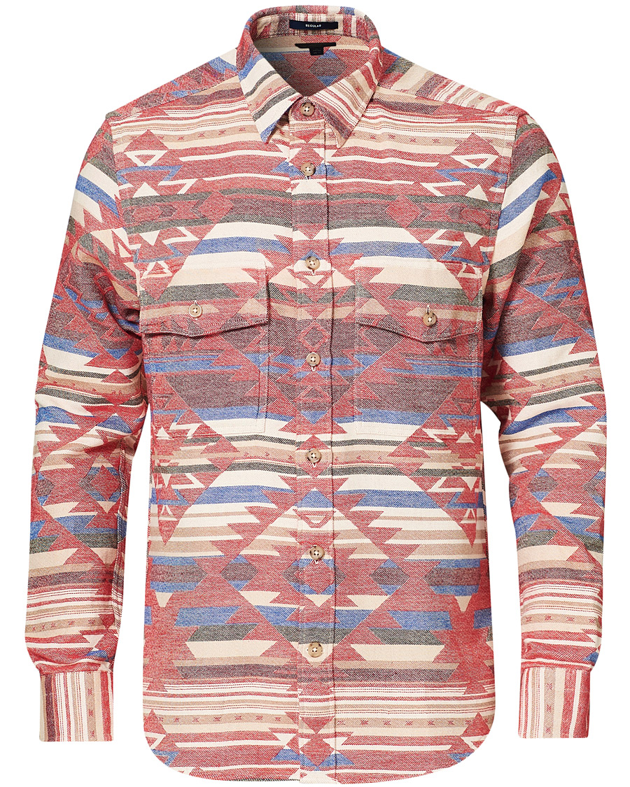 Herre | Skjorter | GANT | Regular Fit Geometric Jacquard Shirt Multi
