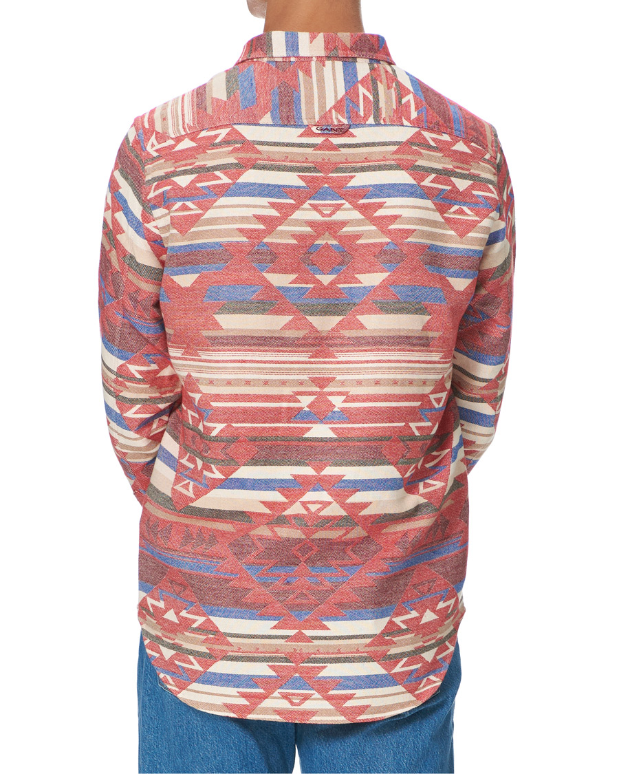Herre | Skjorter | GANT | Regular Fit Geometric Jacquard Shirt Multi