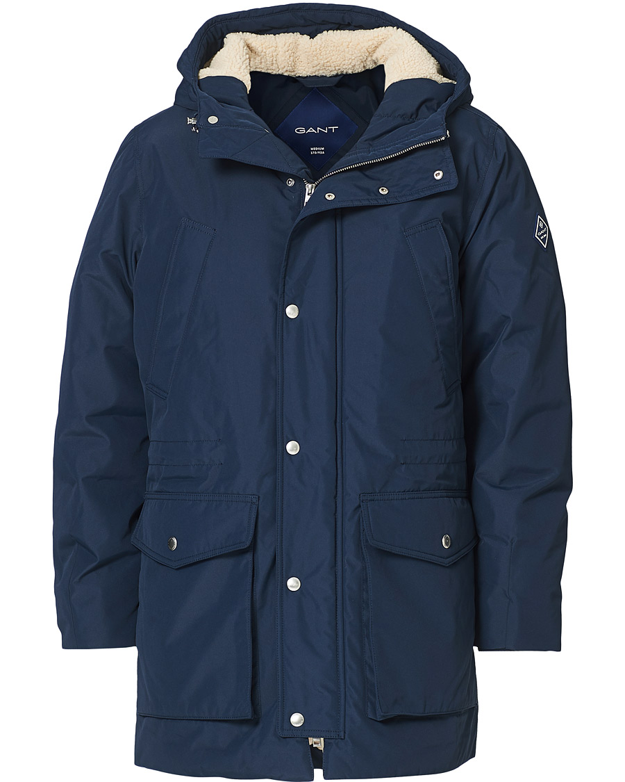 Herre | Jakker | GANT | The Everyday Parka Marine