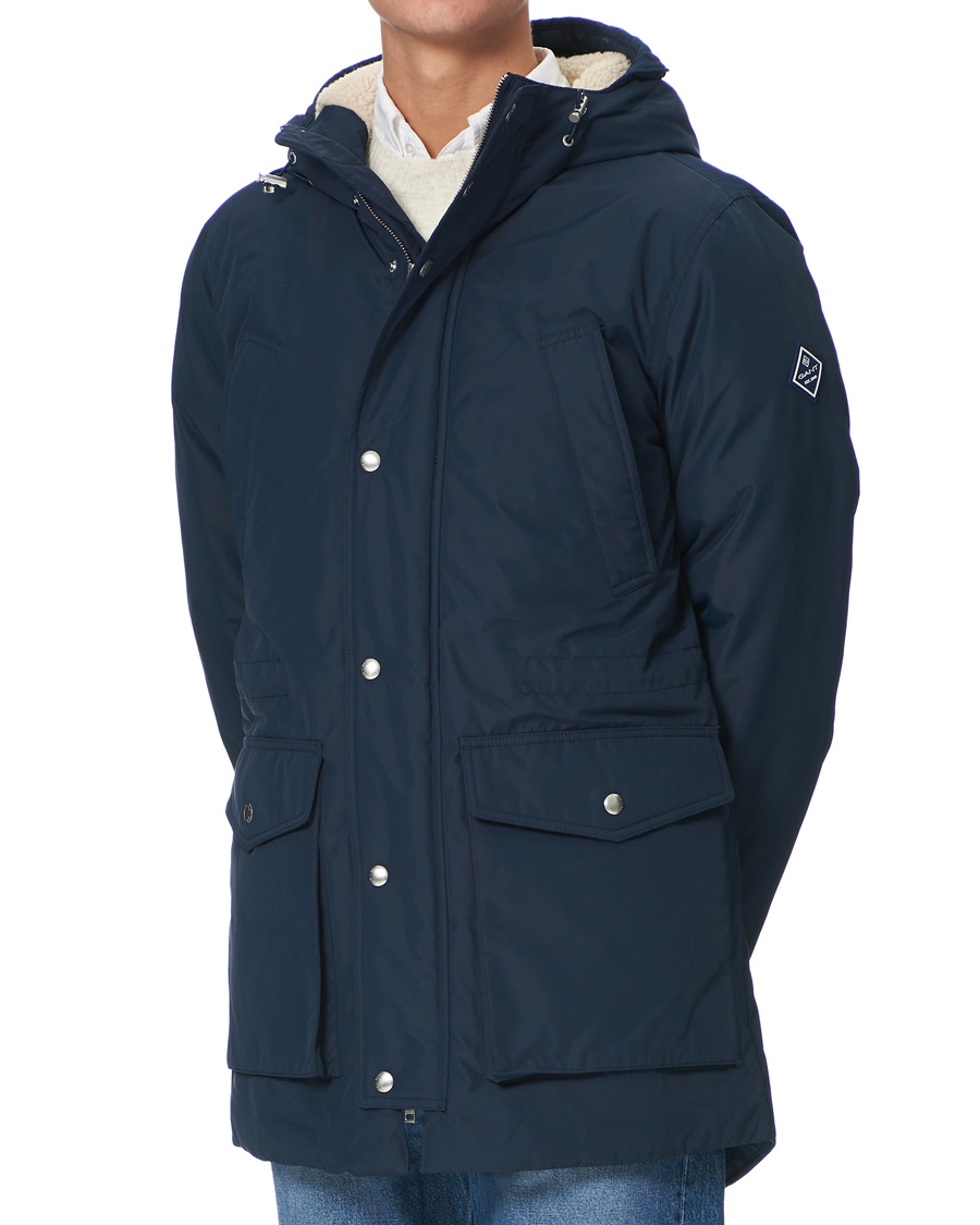 Herre | Jakker | GANT | The Everyday Parka Marine