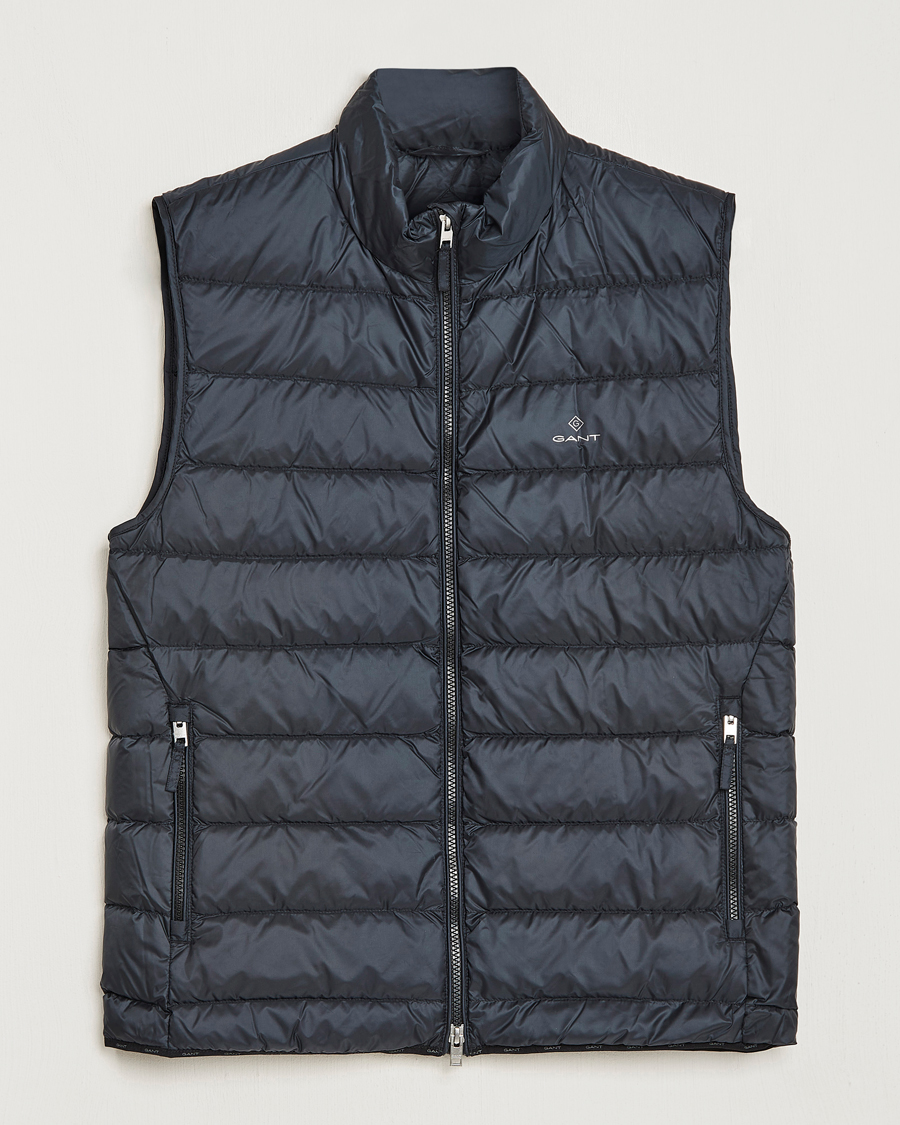 Herre | Veste | GANT | The Light Down Gilet Black