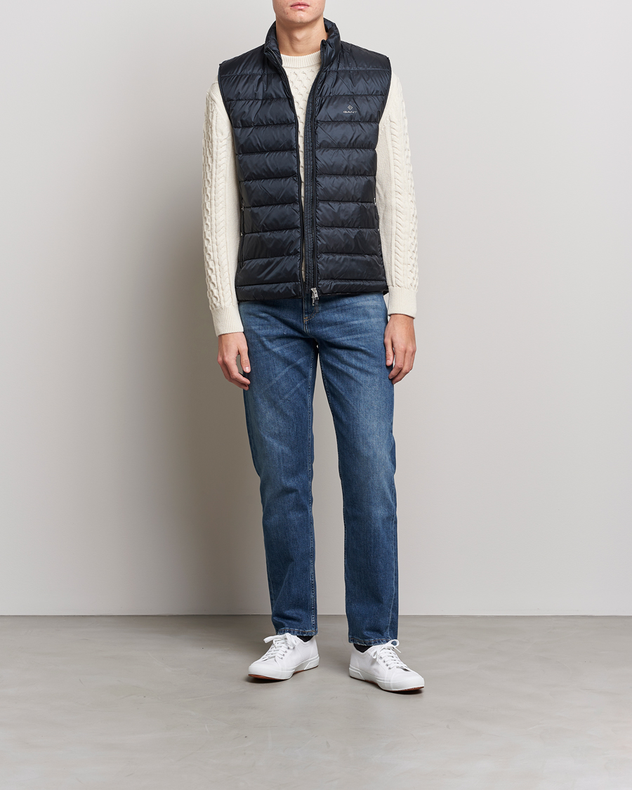 Herre | Veste | GANT | The Light Down Gilet Black