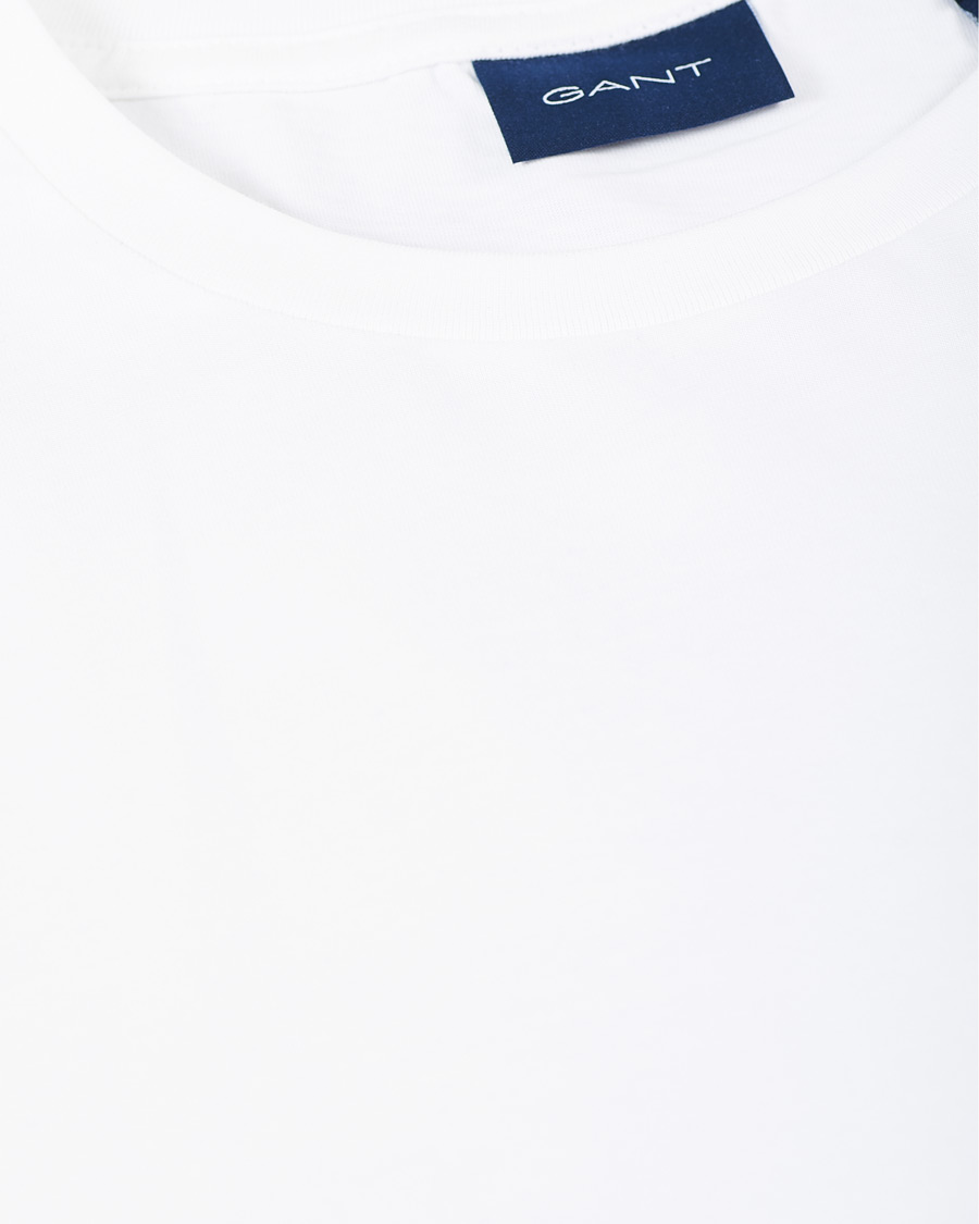 Herre | T-Shirts | GANT | The Original Long Sleeve Tee White