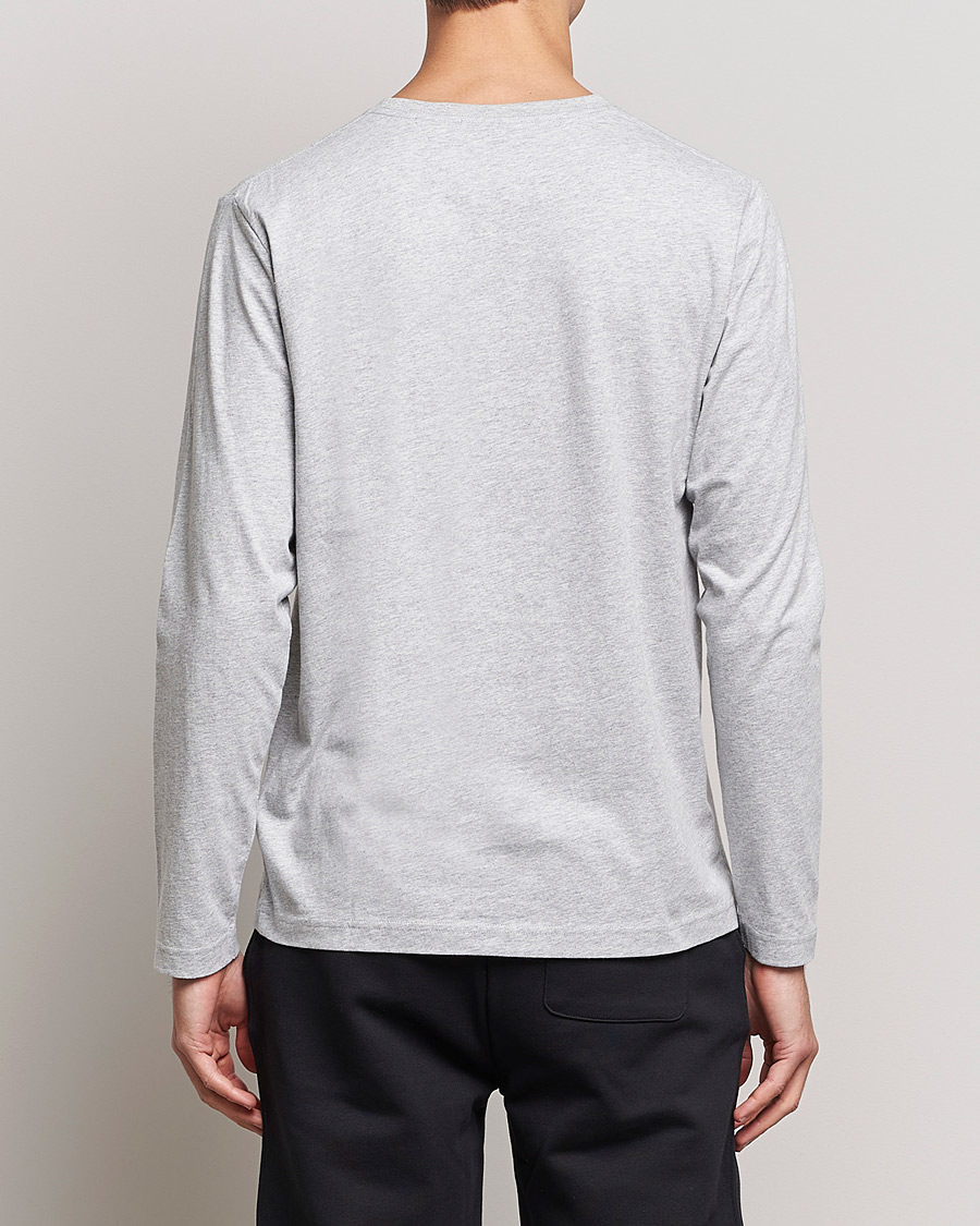 Herre | T-Shirts | GANT | The Original Long Sleeve T-shirt Light Grey Melange