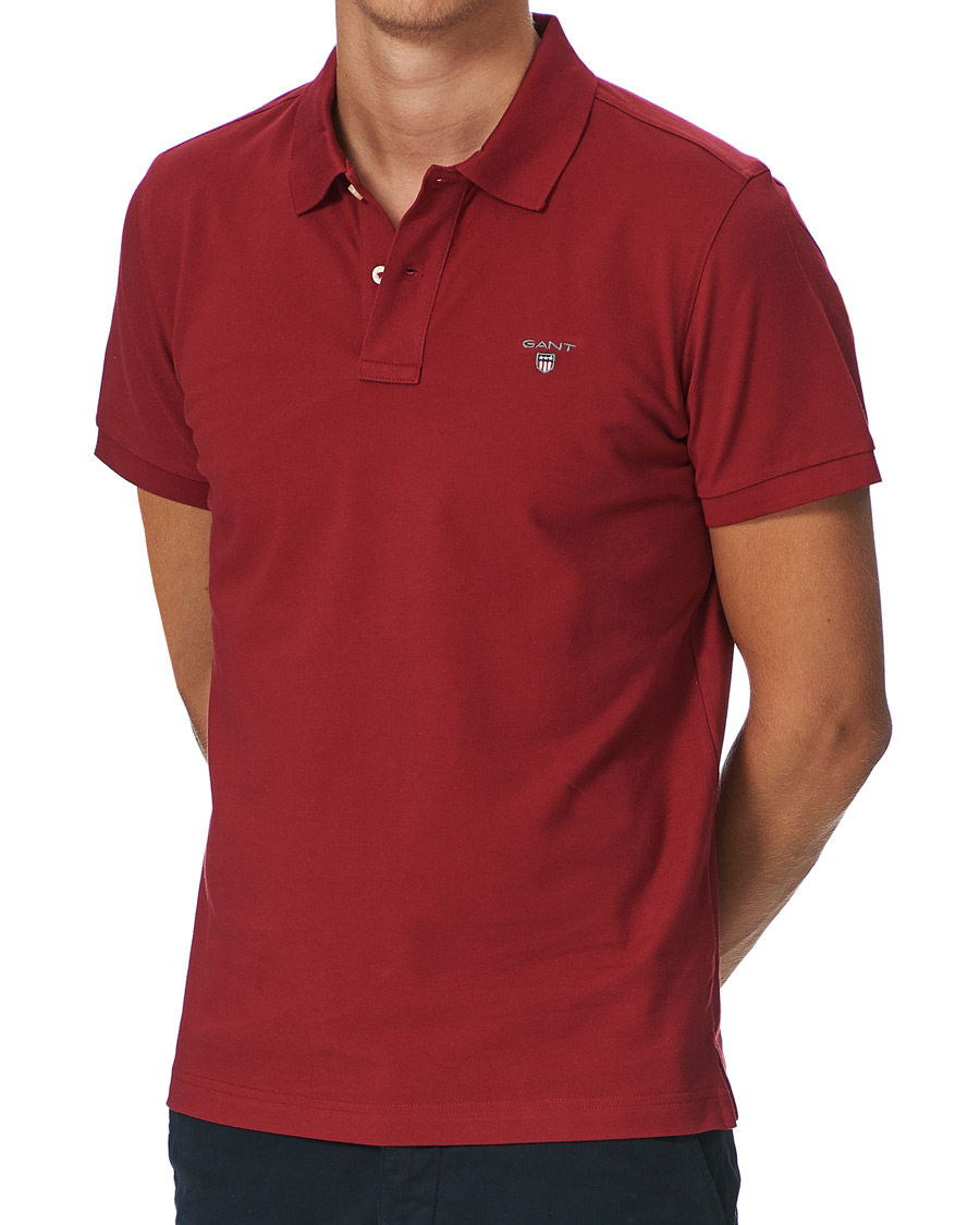 Herre | Polotrøjer | GANT | The Original Polo Mahogany Red