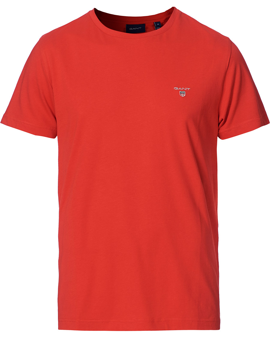 Herre | T-Shirts | GANT | The Original Tee Bright Red