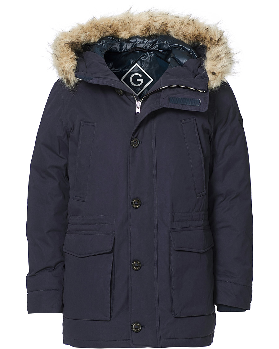 Herre | Jakker | GANT | Winter Parka Evening Blue