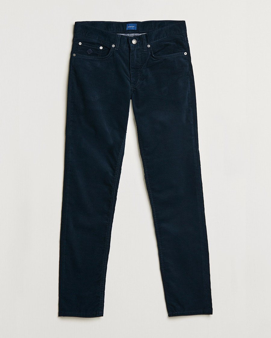 Herre | Bukser | GANT | Hayes Cord Jeans Marine