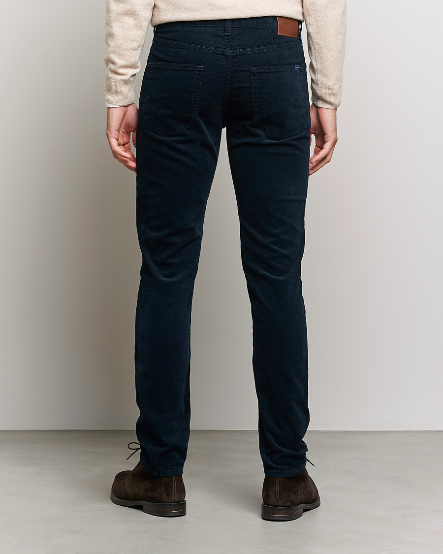 Herre | Bukser | GANT | Hayes Cord Jeans Marine