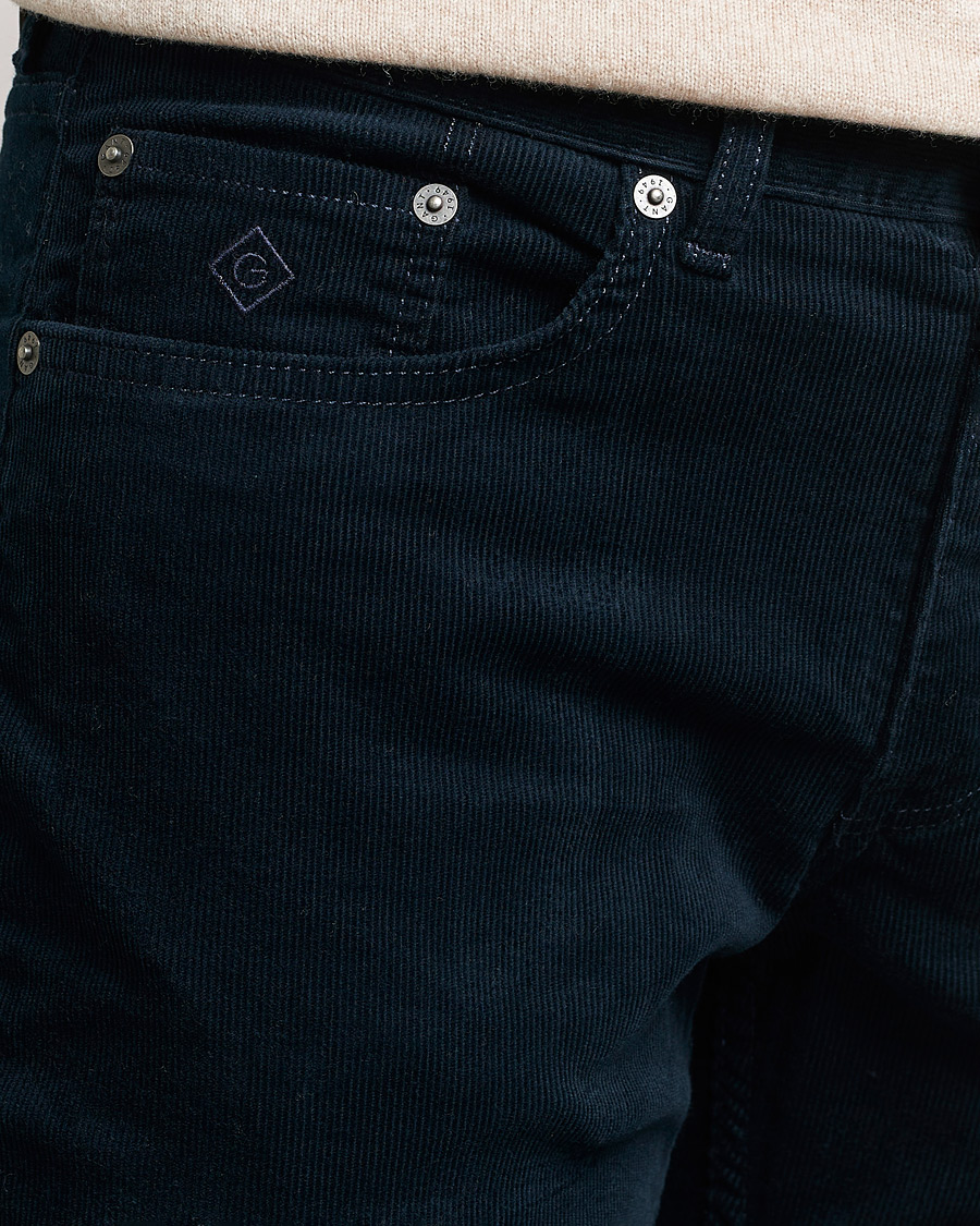 Herre | Bukser | GANT | Hayes Cord Jeans Marine