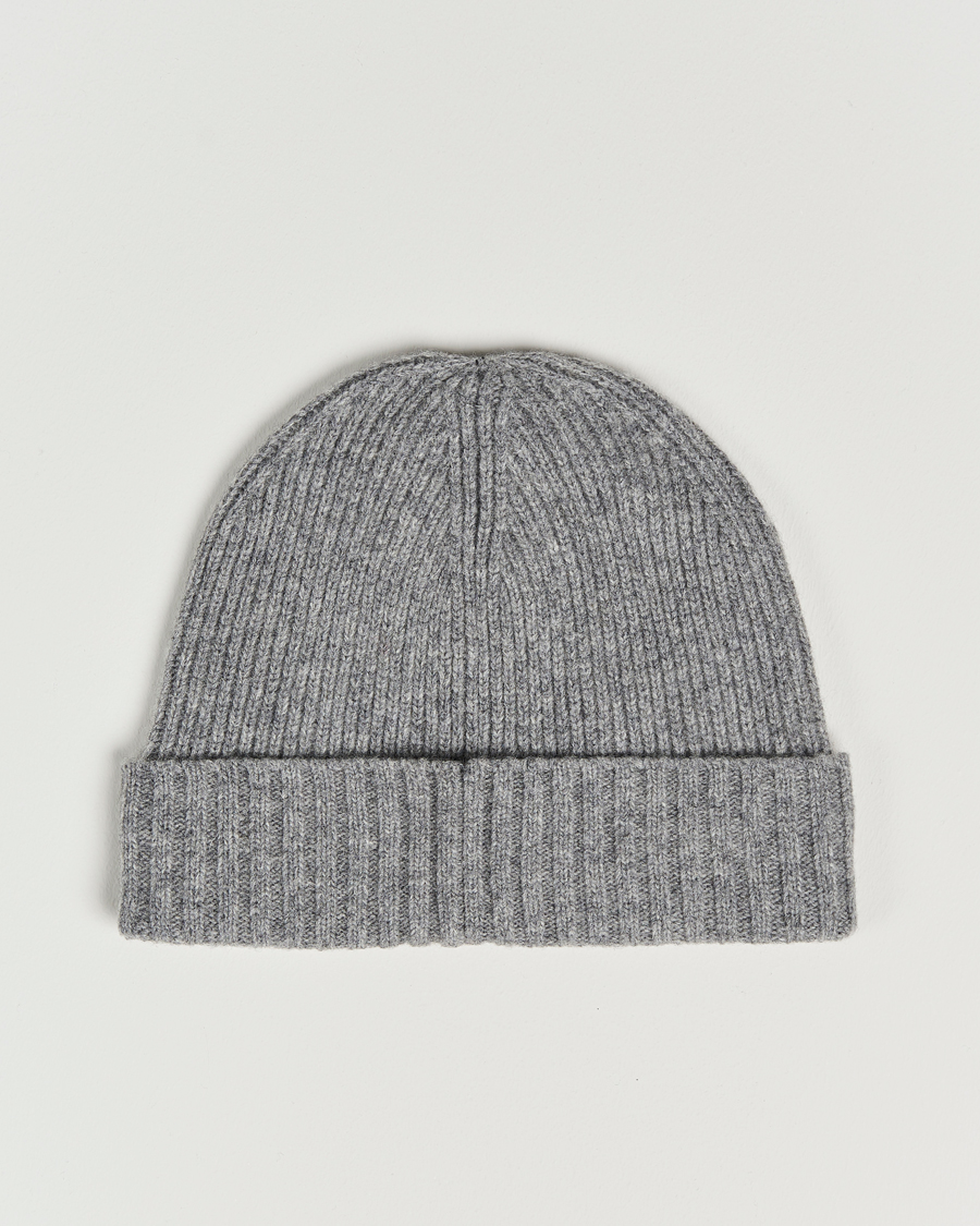 Herre | GANT Wool Lined Beanie Dark Grey Melange | GANT | Wool Lined Beanie Dark Grey Melange