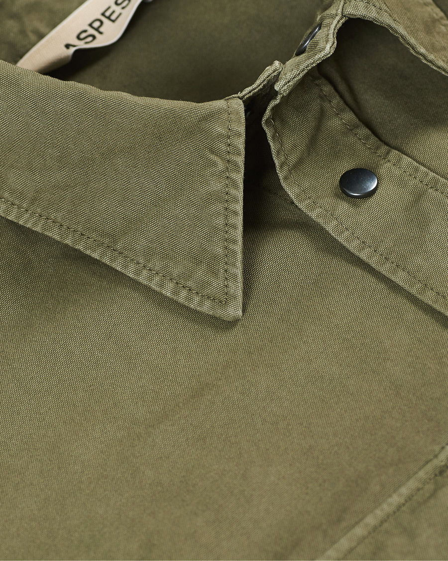 Herre | Skjorter | Aspesi | Hercules Cotton Overshirt Light Military
