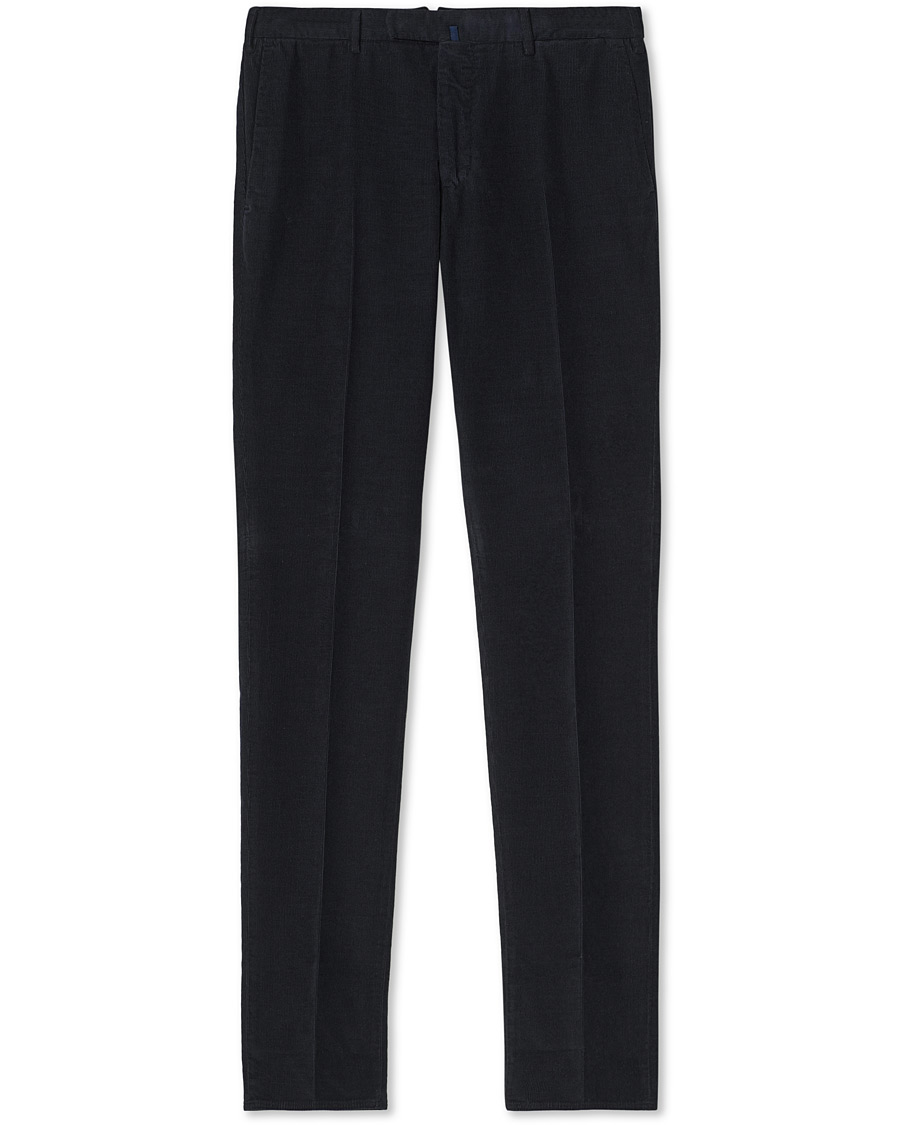 Herre | Bukser | Incotex | Slim Fit Corduroy Trousers Navy